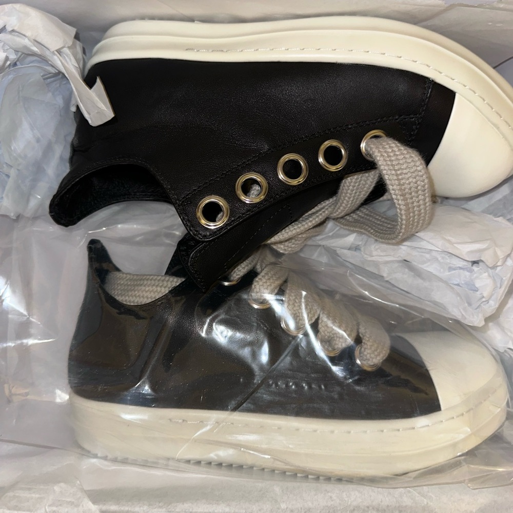 Black and White High-Top Sneakers